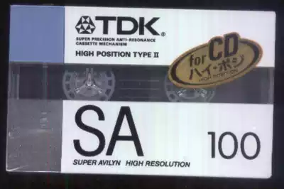 Collection class blank tape cassette tape TDKSA 100 TYPE2 100 minutes (chrome tape) Class II