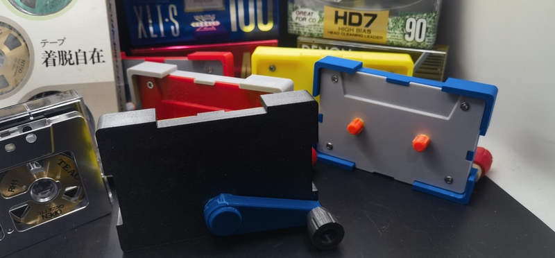 Two-Way Hand-Cranked Tape Recorder Rewind Machine, Tape Cleaning Tool, Colorful Rewinding Machine