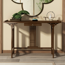 Altar buddha stand home-style xuan guan ju cai shen fo simple incense table small text nave tribute antique shrine