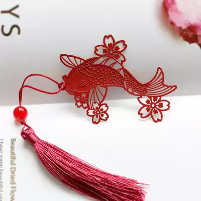 (Falling Sakura Festival) Chinese style classical cherry blossom handmade metal bookmarks for gift customization exquisite creative gifts