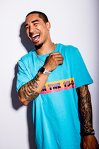 MEDRIA 2019 Lost In The 1980s round collar short sleeve trend t-shirt