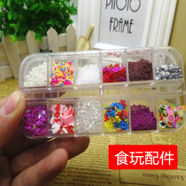 Food Play Accessories Ultra Light Clay Cream Earth Diy Artisanal Pearls Soft Pottery Pieces Emulated Ice Cubes