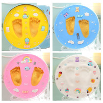 Baby hand and foot printing muddy muddy souvenir Children Baby newborn permanent full moon 100 days gift