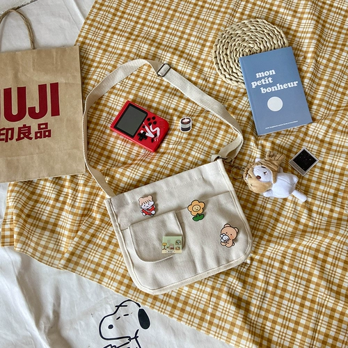 Японская милая брендовая ретро сумка для телефона, вместительный и большой шоппер, в японском стиле, Южная Корея