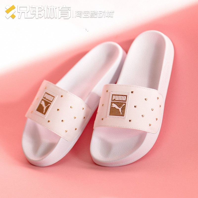 Brother Sports PUMA Đàn ông và phụ nữ Cặp đôi màu đen và trắng Giày thể thao và dép đi biển bình thường 369405-01-02 - Dép thể thao dép kẹp