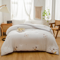 Soybean Fiber Quilt Winter Quilt By Core Thickened Warm Spring Autumn Bedding Dormitory Single Student Cotton Quilted by Four Seasons