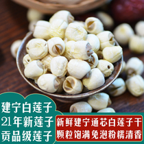 Jianlian white lotus seeds dry goods 250g handmade de-core powder glutinous white fungus lily soup authentic Fujian Jianningtong core lotus seeds