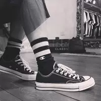 Converse Converse 1970S Giày tiêu chuẩn Samsung màu vàng đen hồng thấp cao 14234C giày lười thể thao nam