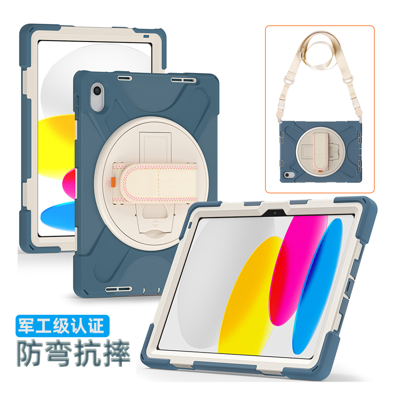 360-Degree Rotatable Protective Case for iPad Air 6 with Pen Slot, 2024 New Model Pro 11, 13inch Mini 4, Ninth Generation Apple Tablet Case, Car and Desktop Stand, High Appearance Value, Anti-Bending, Without Cover