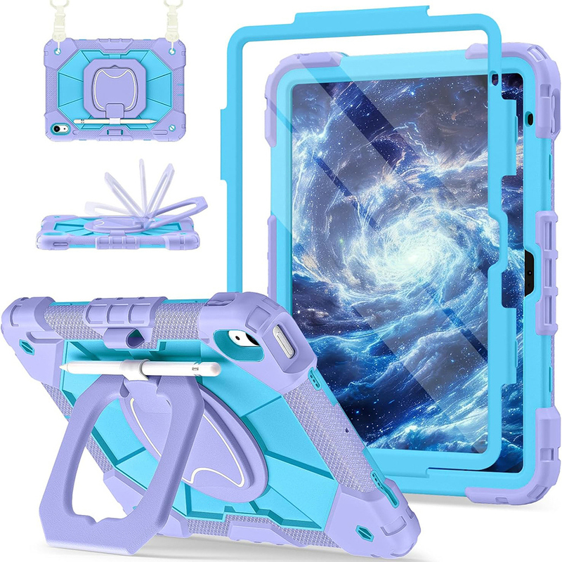 Suitable for iPad Air 7 Protective Case with Pen Slot 2025 New Tablet A16 Case 9Th Generation 8Th Generation 10Th Generation Pro 11inch 3Rd Generation 2Nd Generation M4 Full Coverage Anti-Bend Mini67 Stand Case Screen Protector
