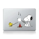 Snoopy Snoopy dán máy tính xách tay phim địa phương macbook Pro Air13 Mac Stickers - Phụ kiện máy tính xách tay dán phím macbook