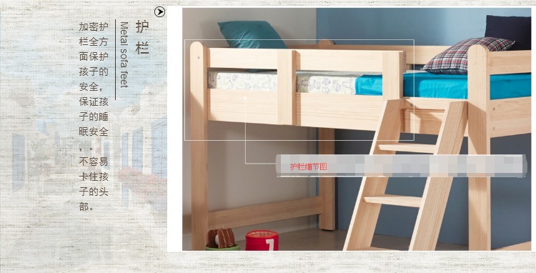 Đặc biệt thiếu niên nửa chiều cao giường gỗ rắn đa chức năng boys giường loft và trẻ em gái giường nhà tùy chỉnh giường trẻ em - Giường giường ngủ thông minh
