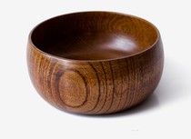 Oversized solid wood bowl wooden bowl wooden bowl whole wood jujube wooden bowl anti-scalding salad bowl Milky way fruit snacks