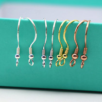 925 Silver with Equiller earrings DIY accessories Rose gold silver large and thick ear hook silver gold