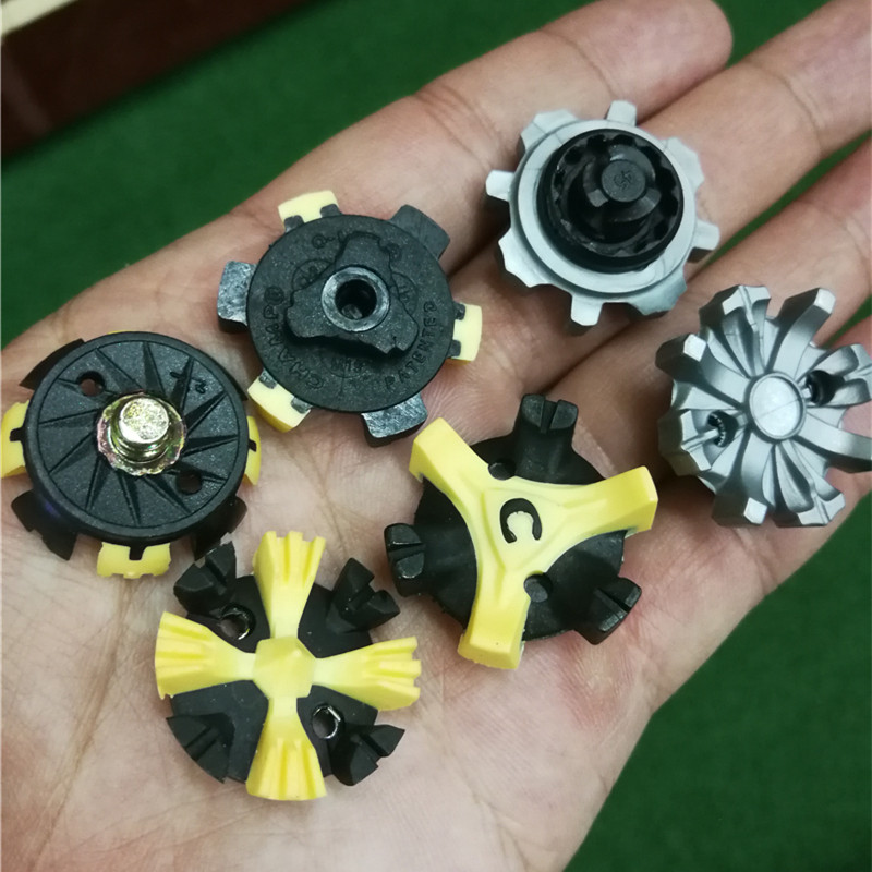 Golf spikes fast spiral triangle mouth metal screw type universal golf spikes GOLF spikes