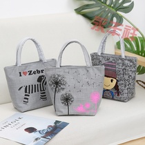 Fashion womens bag canvas bag womens Hand bag change mobile phone bag lunch bag mother bag mother small cloth bag hand student bag