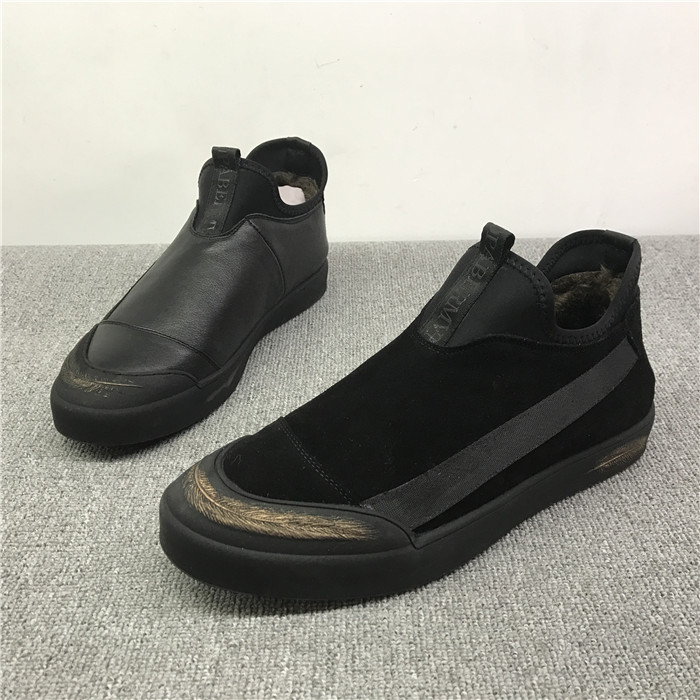 2018 new autumn and winter special leather factory broken code fashion cowhide plus velvet cotton shoes non-slip men's short boots