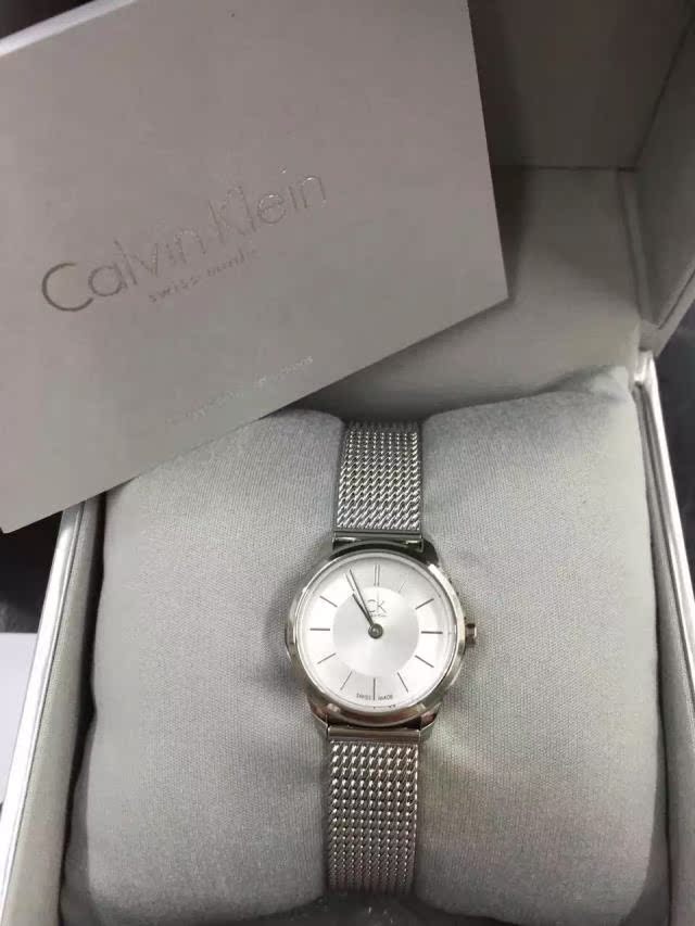 香港代购ck手表女男表情侣表K3M21126 23126石英编织经典小巧正品