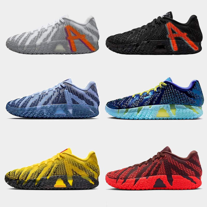 Ja Morant 3Rd Generation Ja3 Breathable Zoom Air Cushion Low-Top Basketball Shoes for Students, Sports, Children, Men and Women