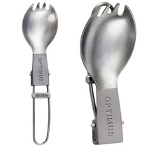 Optimus Titanium Folding Spork Outdoor Folding Fork spoon Titanium Alloy Folding Fork Spoon
