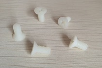 Cross flat head plastic bolt nylon true screw sunk head insulated plastic screw bolt KM6X10 12-50