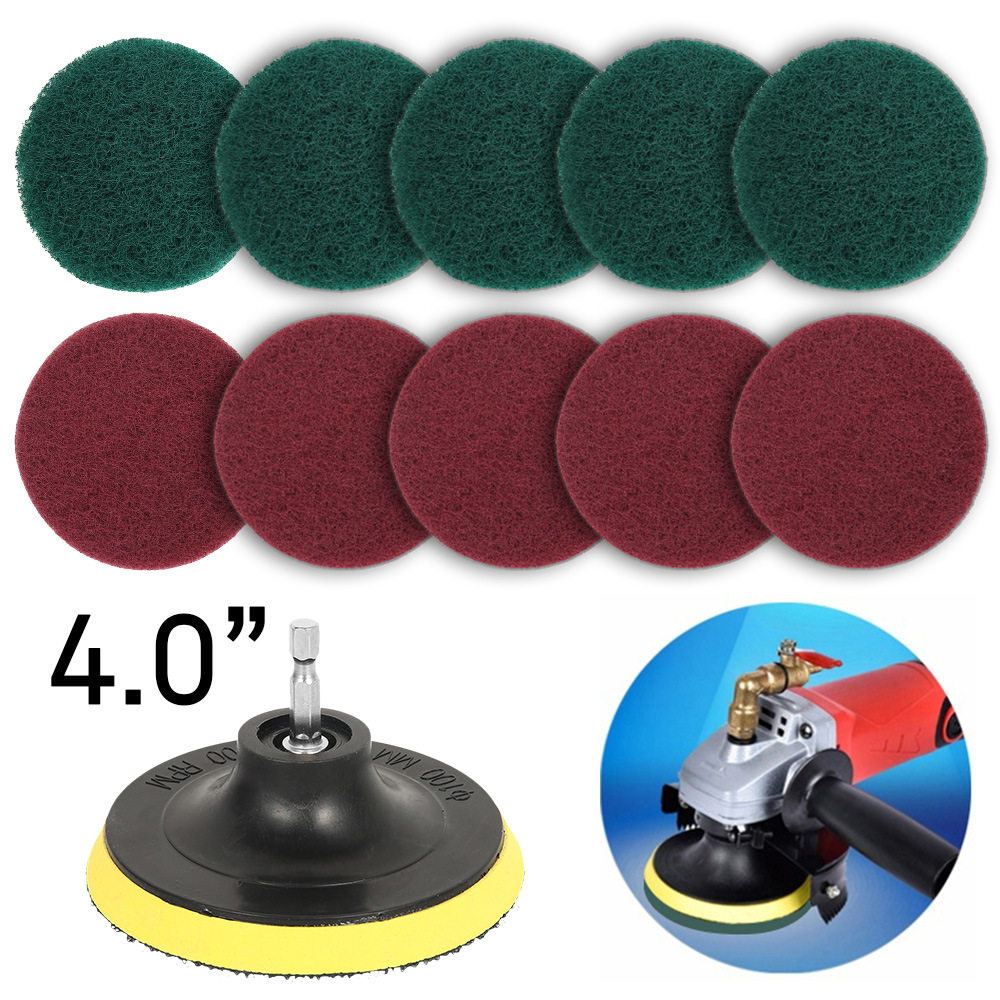 Electric cleaning tool scouring pad set 11-piece set polishing wax cleaning floor wall kitchen multi-function brush
