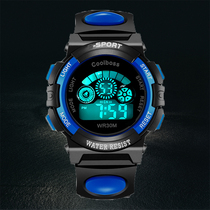 Childrens Watch Boys and Girls Boys and Girls Electronic Watch Waterproof Luminous Sports Youth Student Watch