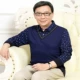 Cotton giản dị nam mùa thu mỏng phần trung niên cotton dài tay áo thun sơ mi giả hai mảnh T-đan cha