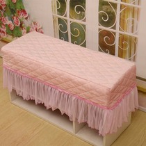 New modern square stool Round stool set replacement shoe stool Universal lace cover bench Leather stool Dust cover customization