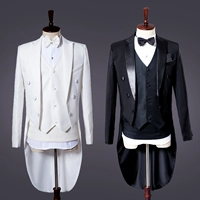 Tuxedo nam tiêu chuẩn ăn mặc phù hợp với hợp xướng nam phù hợp với trang phục sân khấu ma thuật tuxedo nam áo vest nam cao cấp