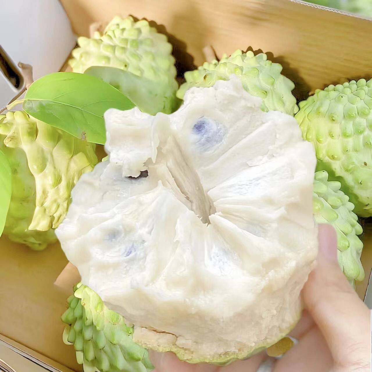 四川正宗释迦果当季现摘，孕妇也能放心吃吗？