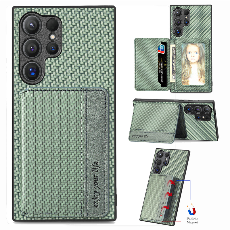 S24 with Card Holder Integrated, Suitable for Samsung S23 Ultra Phone Case, A57 Coin Purse, S22+ Plus Card Holder, A55 Interlayer, S21 Fe Card Holder, S26/A27 Card Slot, A17/A37 Card Holder, S25
