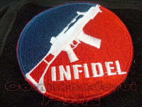 The infidels INFIDEL series badge arm emblem HK-G36C double - sided magic sticker