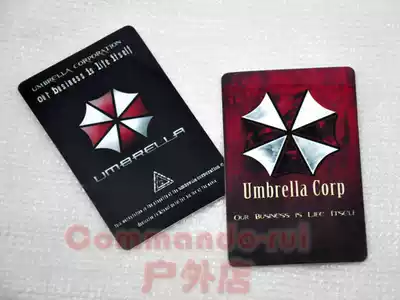 Resident Evil Biohazard game peripheral Ambrella Umbrella vertical bus card stickers