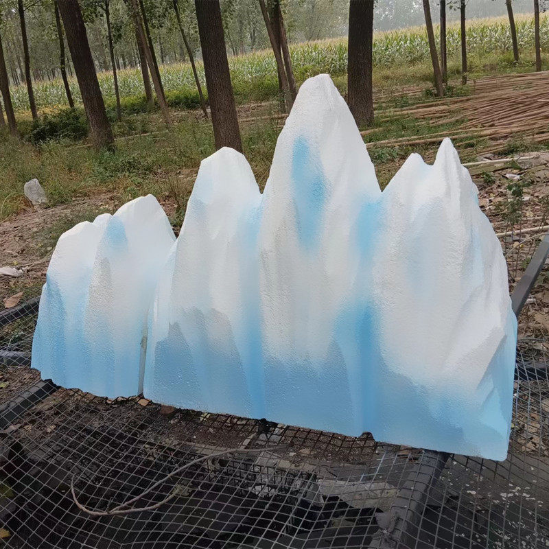 Foam Simulated Fake Stone Sculpture Decoration Snow Mountain