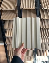 Grille TV background corrugated board decorative concave and convex facing panel PVC relief shape M pattern board package cylindrical density board