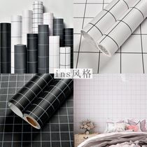 Blank room wallpaper Self-adhesive wallpaper Students Nordic latex paint Household ins net red decoration Anti-oil sticky paper cute