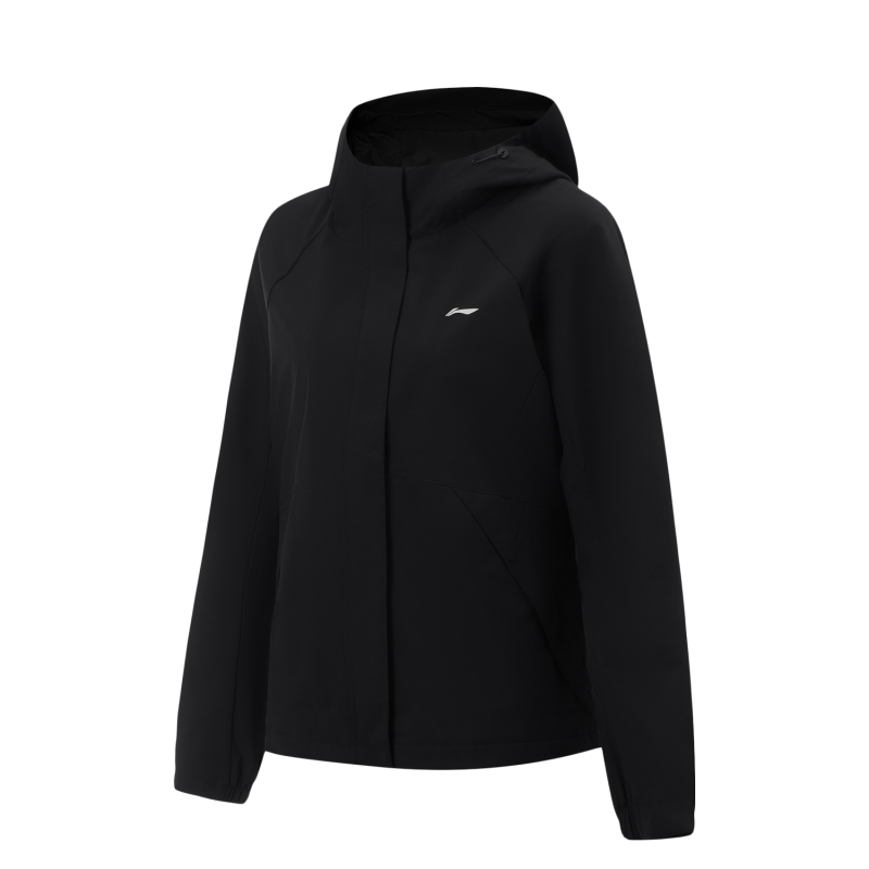 Li Ning Genuine Spring and Autumn Women's Simple and Comfortable Windproof Sports Windbreaker Hooded Jacket Afdvd18-4 Li Ning Genuine Spring and Autumn Women's Simple and Comfortable Windproof Sports Windbreaker Hooded Jacket Afdvd18-4