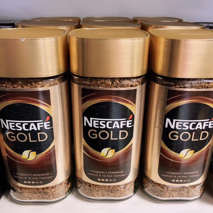 Russian import gold medal nestled instant coffee naturally soft and intense and not bitter and not intense 3 optional