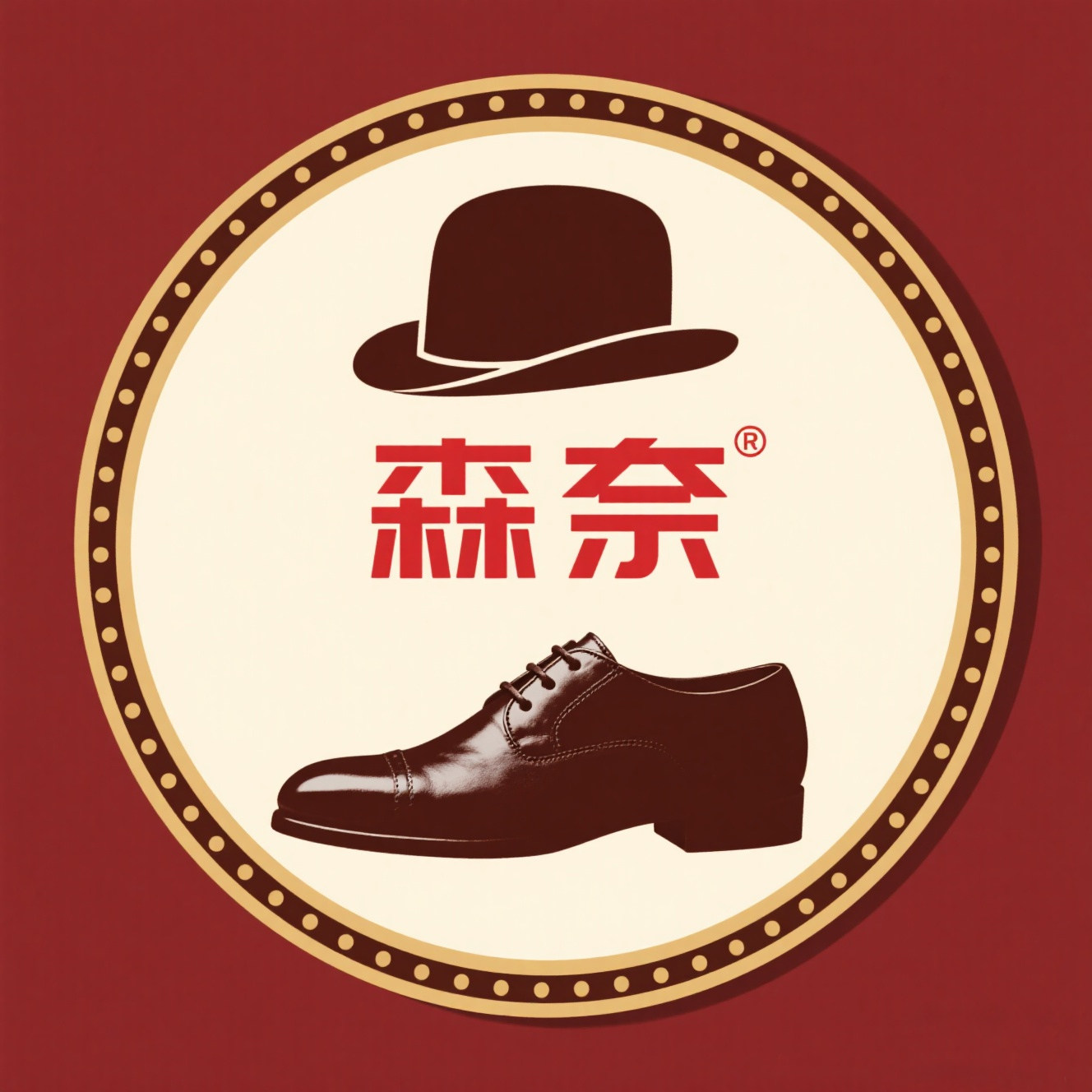 森奈皮鞋实体批发总店的LOGO