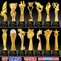 Trophy crystal custom custom made medal game Resin Creative cow company group Music basket Football veterans lettering