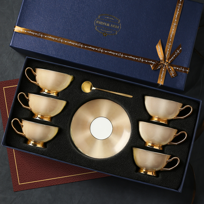 Export Women's Coffee Cup and Saucer Set, High-End Exquisite English Afternoon Tea Set, Premium Gift Box, Bone China Export Women's Coffee Cup and Saucer Set, High-End Exquisite English Afternoon Tea Set, Premium Gift Box, Bone China
