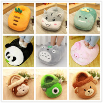 Cartoon cute chincho warm feet treasure female unplugged sleeping feet big slippers winter lazy people dormitory online students