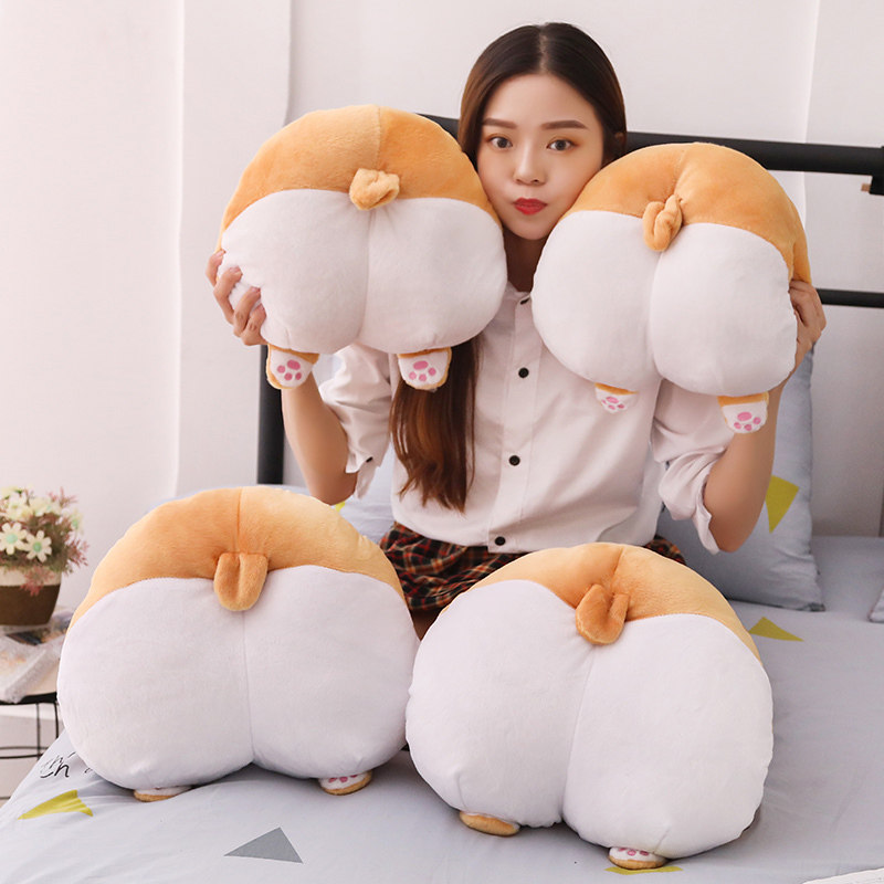 Cute Cartoon Kirky Butt Plush Warm Hand Treasure not charged to meddle in warm hand cover Pillow Student Gift Girls