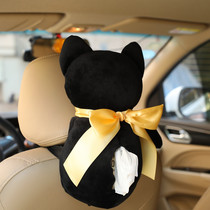 Creative Cute Kitty Plush Car Pumping Paper Box Cartoon Home Living Room Car Armrest Case Paper Towel Cover Multifunction