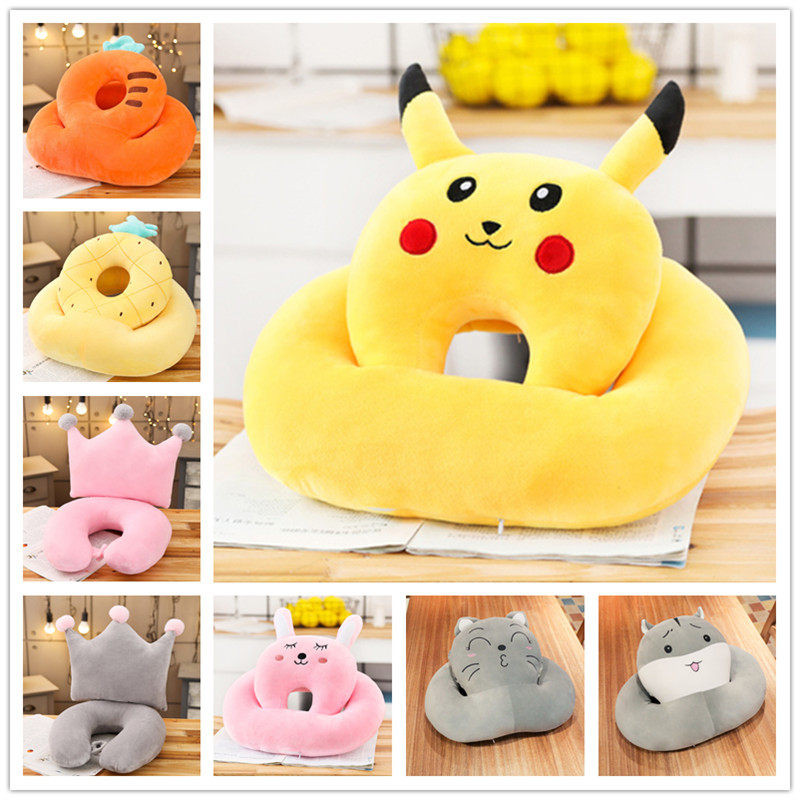 Net Red Cute Cartoon Plush Nap Pillow Elementary School Kids Groped Sleeping Pillow Table Lunch Break Back Cushion Office