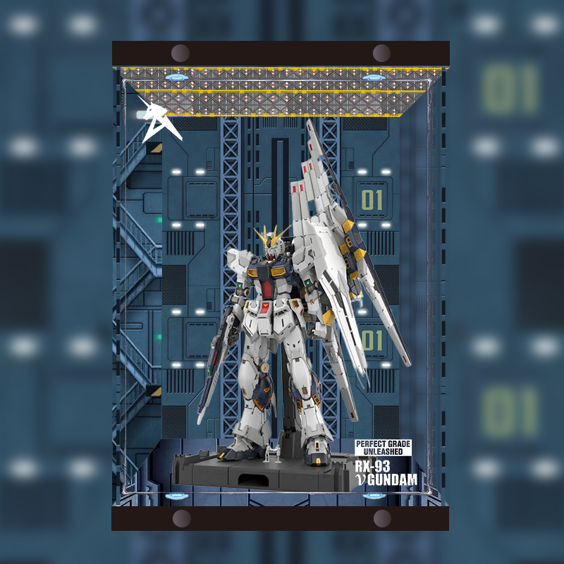 【Haotian Huanyu】Suitable for Pgu Gundam Model Special Acrylic Transparent Dust-Proof Storage Box Display Case