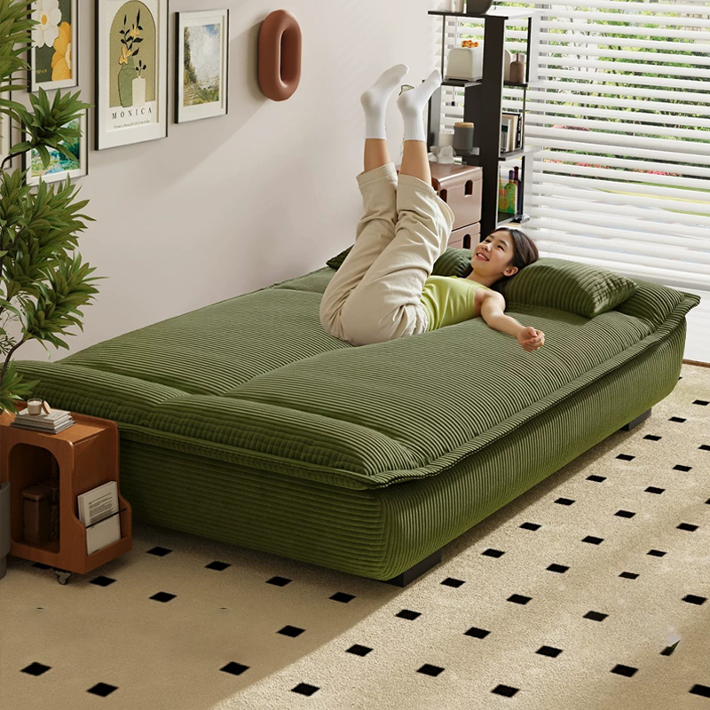 Sailboat-Style Fabric Sofa Bed, Foldable and Dual-Purpose, Suitable for Long-Term Sleeping, for Small Apartments, Double Lazy Sofa for the Living Room, Multifunctional Sailboat-Style Fabric Sofa Bed, Foldable and Dual-Purpose, Suitable for Long-Term Sleeping, for Small Apartments, Double Lazy Sofa for the Living Room, Multifunctional