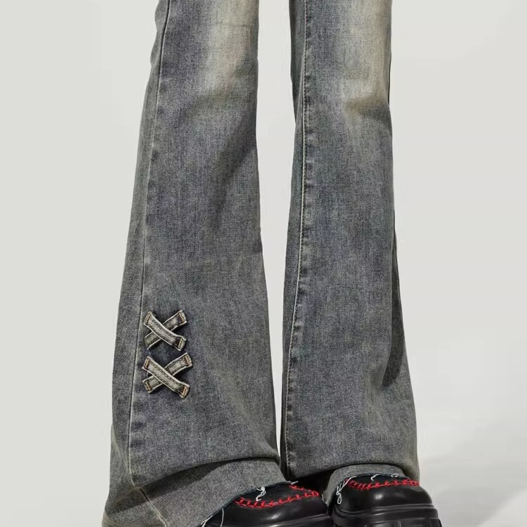 Plus-Size Retro High-Waisted Flared Jeans for Women, 2026 Summer Thin New Style Slim Fit Petite Bootcut Pants