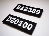 (Professional Customized) Army fan accessories Chest Sign Custom Bub number Metallic number set to do